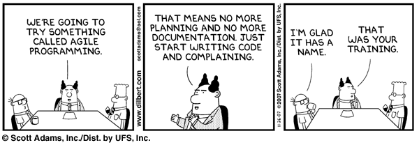Dilbert on Agile Programming!